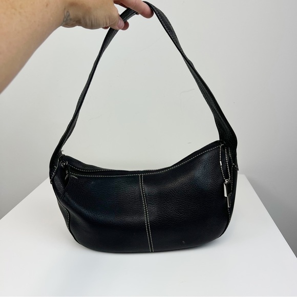 Fossil Handbags - Vintage Y2K Fossil Black Leather Mini Shoulder Bag
